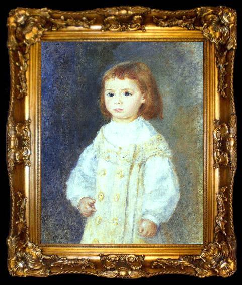 framed  Pierre Renoir Child in White, ta009-2